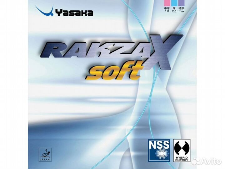 Накладка Yasaka Rakza X Soft, Черная, Max