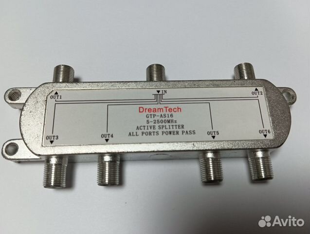 Делитель/сплиттер DreamTech (6 телевизоров/тв-прис