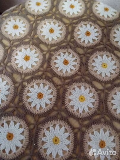 Вязаная скатерть крючком