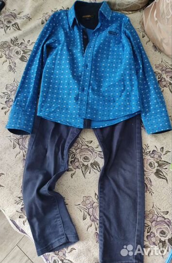 Рубашка и брюки на мальчика 110