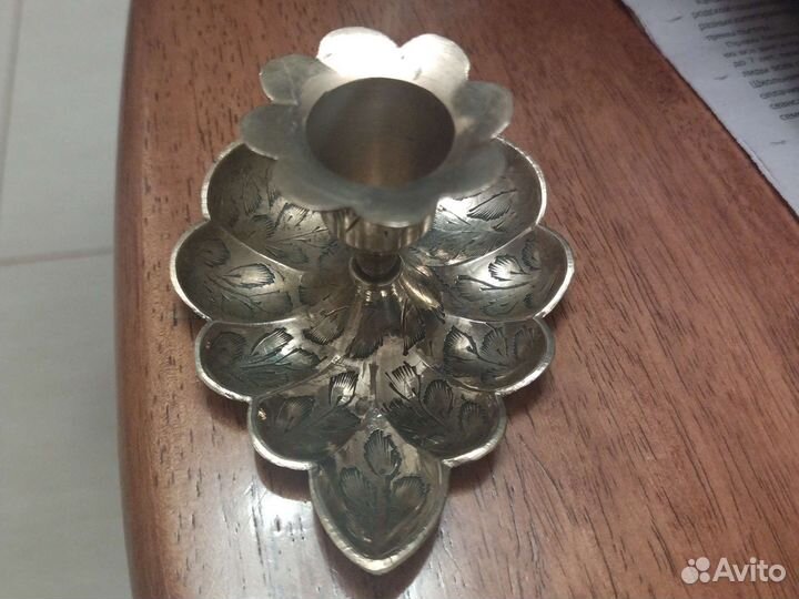 Подсвечник латунь