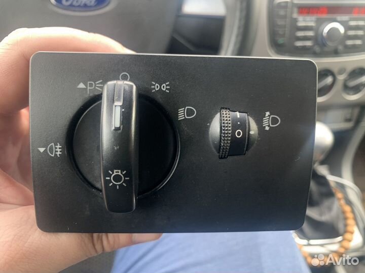 Переключатель света фар ford focus 2 без птф