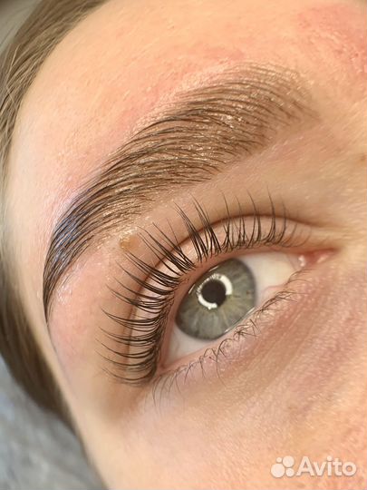 Долговременная укладка бровей ламинирование ресниц