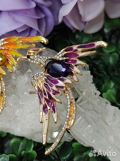 Брошь феникс