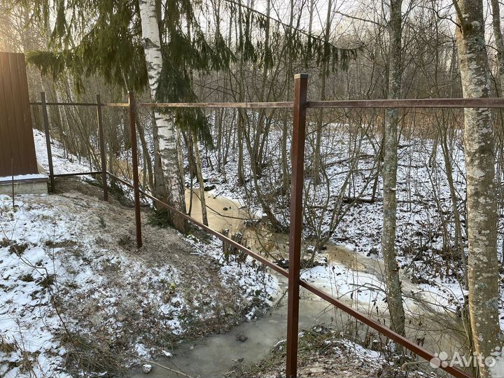 Столб 57 для монтажа забора 60х60, винтовой