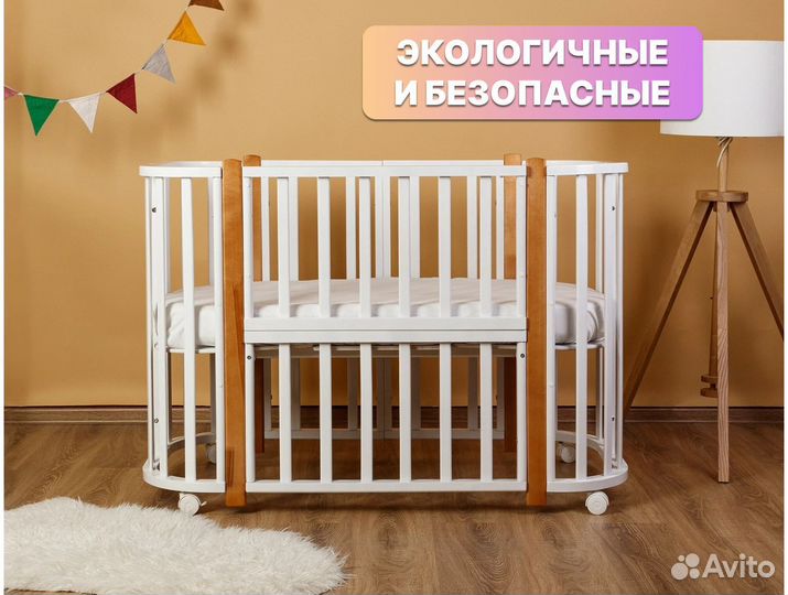 Кроватка детская из массив