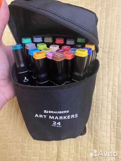 Маркеры для скетчинга двухсторонние Brauberg