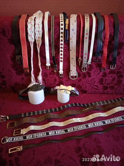 Ремни женские. Цена разная