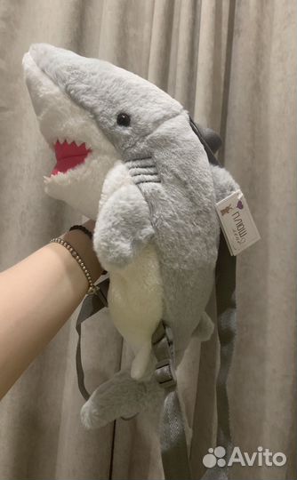 Плюшевый рюкзак Акула
