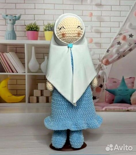 Вязаная кукла мусульманка