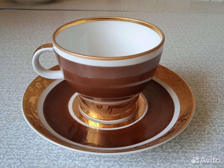 Чайная пара, фарфор, лфз, СССР