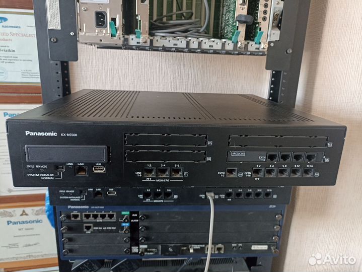 Атс Panasonic KX-NS500RU + 16 IP транков