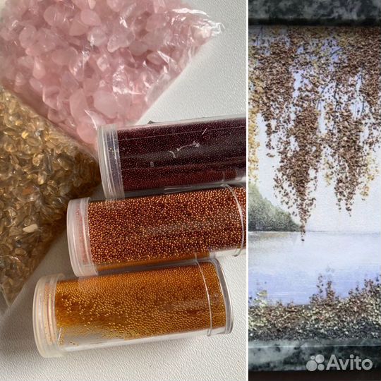 Микробисер и галтовка полудрагоценных камней