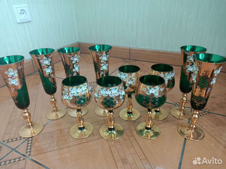 Фужеры бокалы богемия