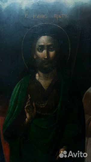 Большая Храмовая икона Иоанна Предтечи. 19 век