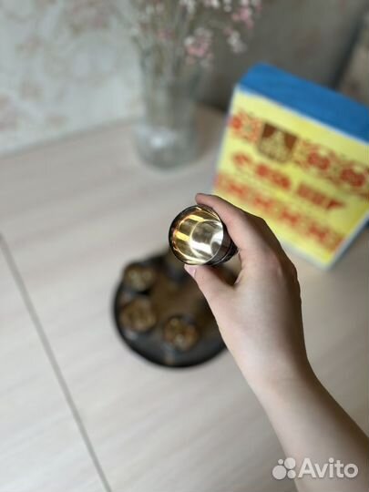 Поднос с рюмками скань филигрань юммет СССР