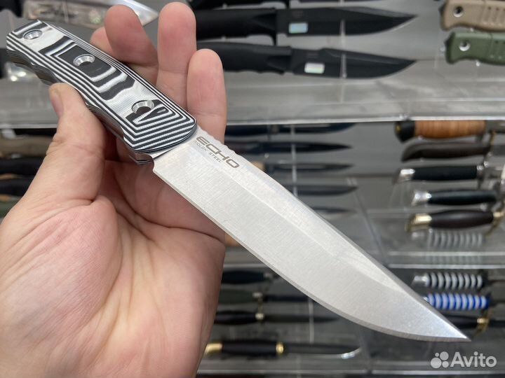 Нож Kizlyar Supreme Echo Niolox StoneWash