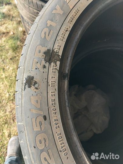 Шины летние continental conticontact 5 295/40/21