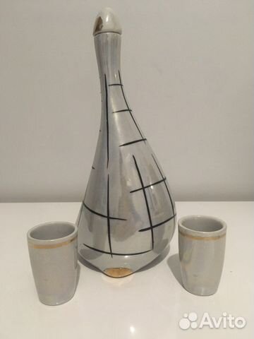 Штоф «Гусь» СССР с двумя стопками