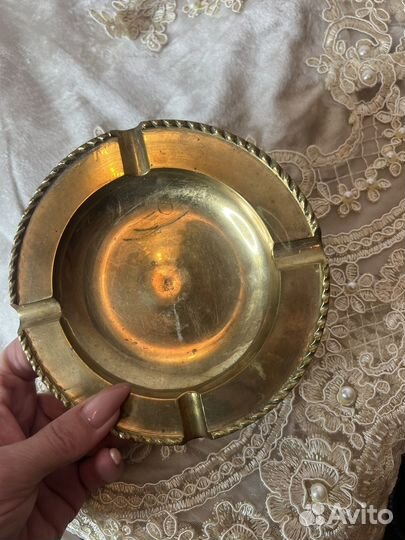 Пепельница медная раритет СССР