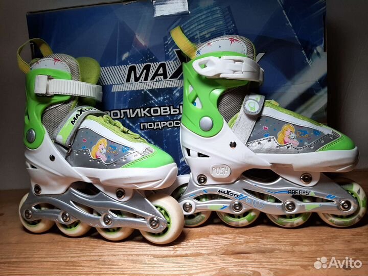 Раздвижные роликовые коньки детские – р.25-28