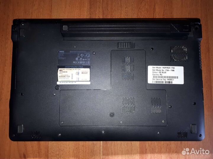 Ноутбук dell inspiron 1764 на запчасти