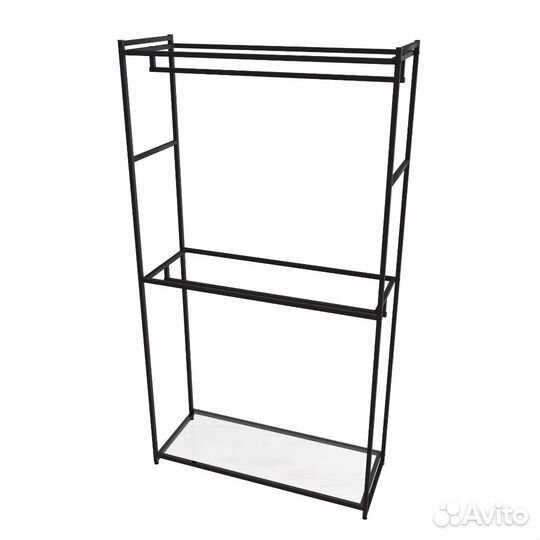 Стеллаж для одежды в стиле Лофт aс22120-04-Ч со ст
