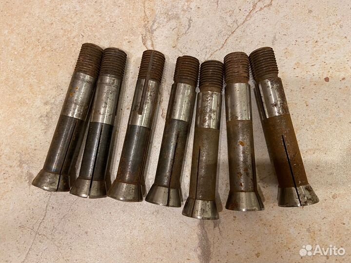 Цанги с резьбой люнетные 5с, riken СССР