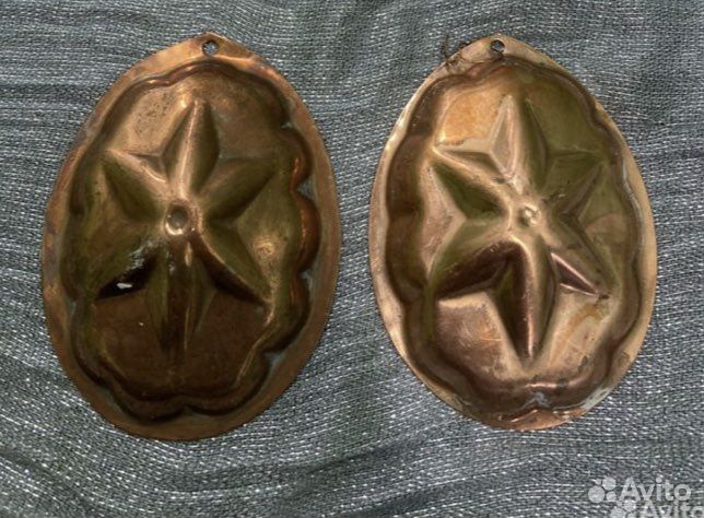 Формочка для выпечки медь звезда, снежинка