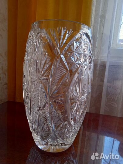 Хрустальная ваза чехия