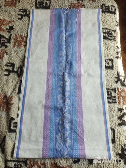 Ткань льняная СССР на полотенце и простыни