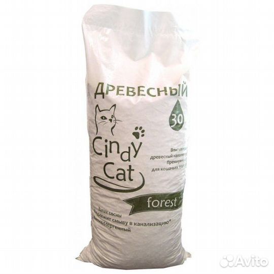 Древесный наполнитель и Бентонитовый комкующийся