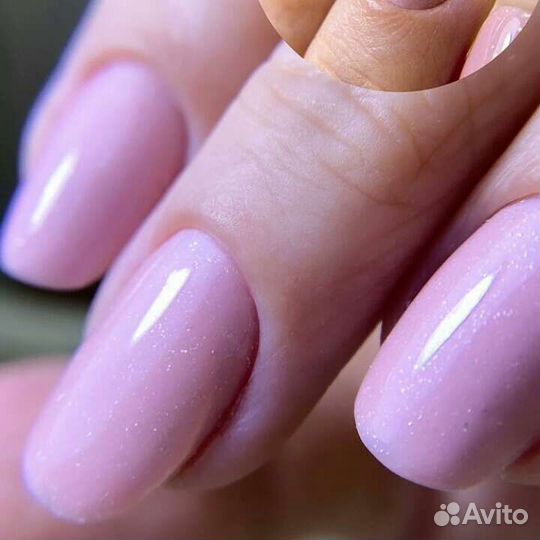 Маникюр, выравнивание, укрепление, покрытие гель-л