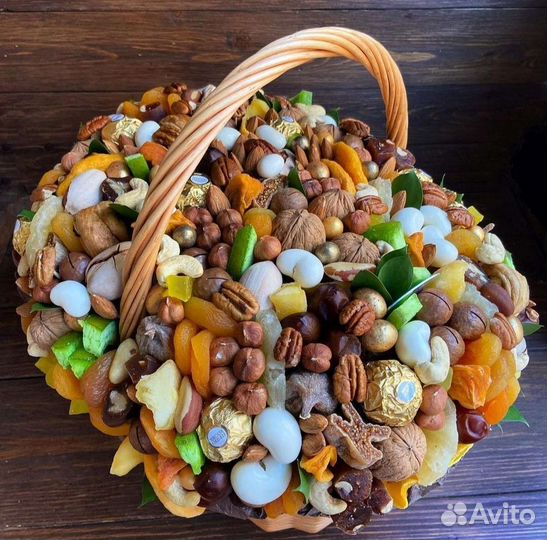 Бокс из Орехов и Конфет. Съедобный Ореховый Букет