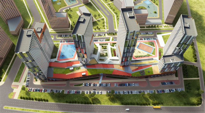 2-к. квартира, 64 м², 12/26 эт.