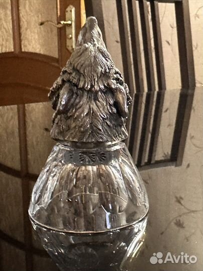 Чарка Волк воющий в серебре