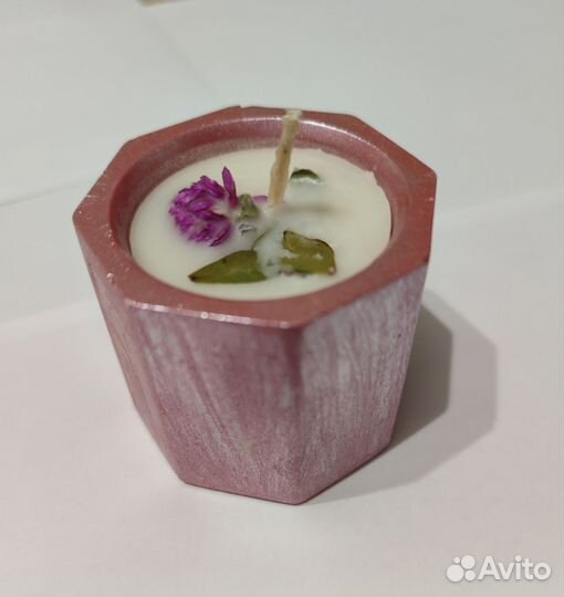 Ароматическая свеча ручной работы
