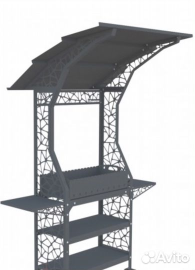 Мангал с крышей