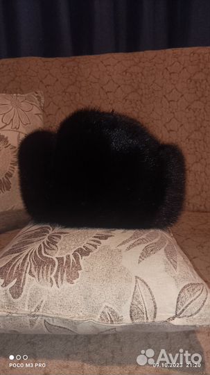 Норковая шапка мужская ушанка