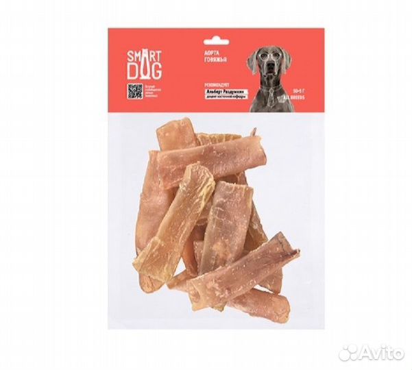 Smart Dog лакомства Аорта говяжья 55ск63 0,050 кг