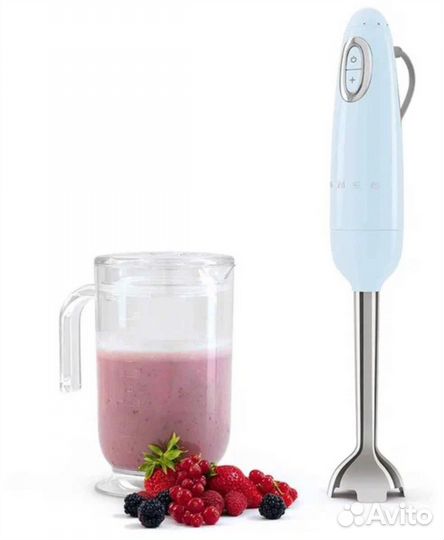 Блендер погружной голубой Smeg HBF22pbeu