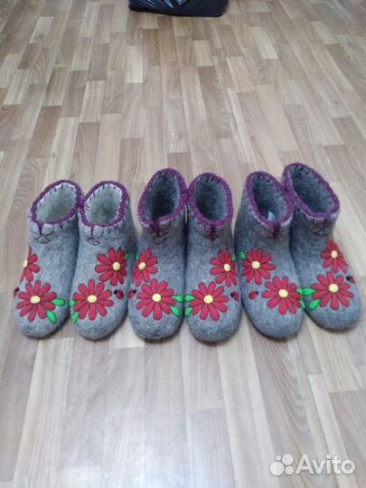 Тапки валяные