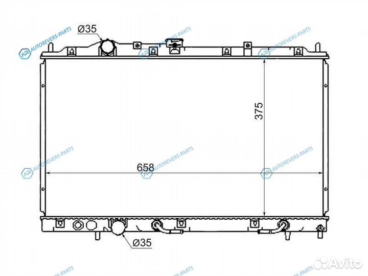 MC0001-CE Радиатор mitsubishi coltlancermirage 95