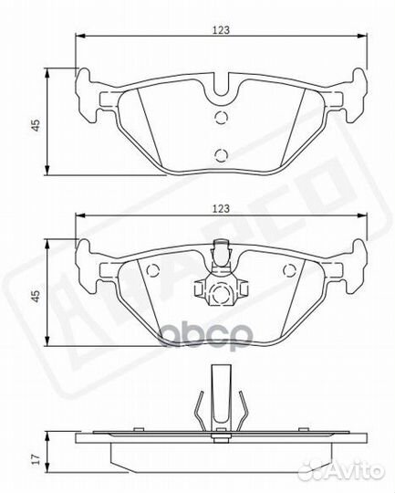 Колодка тормозная BP0177 bapco