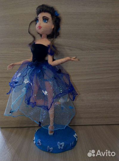 Игрушки вязаные крючком кукла балерина