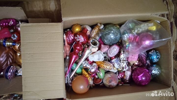 Новогодние ёлочные игрушки из стекла СССР