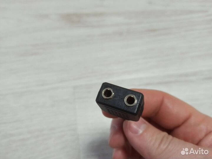 Аудио-переходник 6.3мм - 2х3.5мм