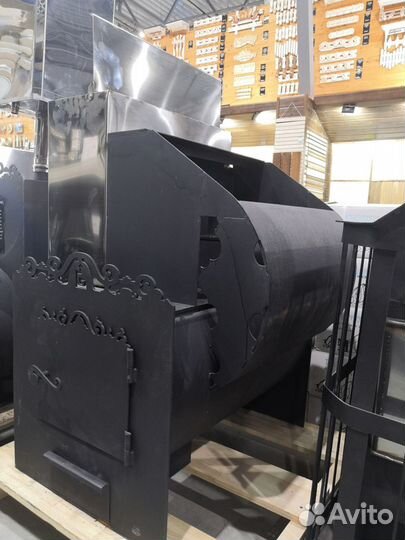 Печь на три помещения Лев (8мм)