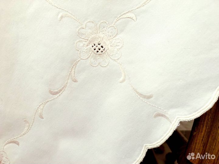 Скатерть чайная вышивка хлопок винтаж