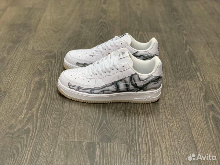 Кроссовки Nike Air Force 1 Skeleton White (36-45)